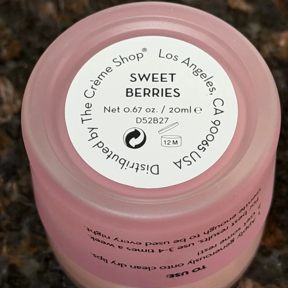 The crème shop overnight lip therapy mask in sweet berries. New in box